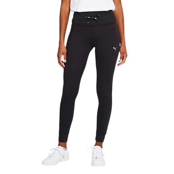 PUMA Active Logo Drawstring Jogger Pants in Black - NWT - Picture 1 of 5